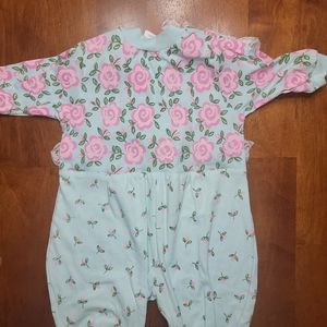 NWOT Baby Girl One Piece Long Sleeve One Piece w/Headband